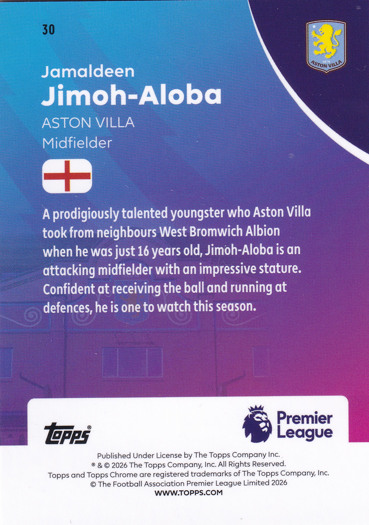 Jamaldeen Jimoh-Aloba Rookie SP