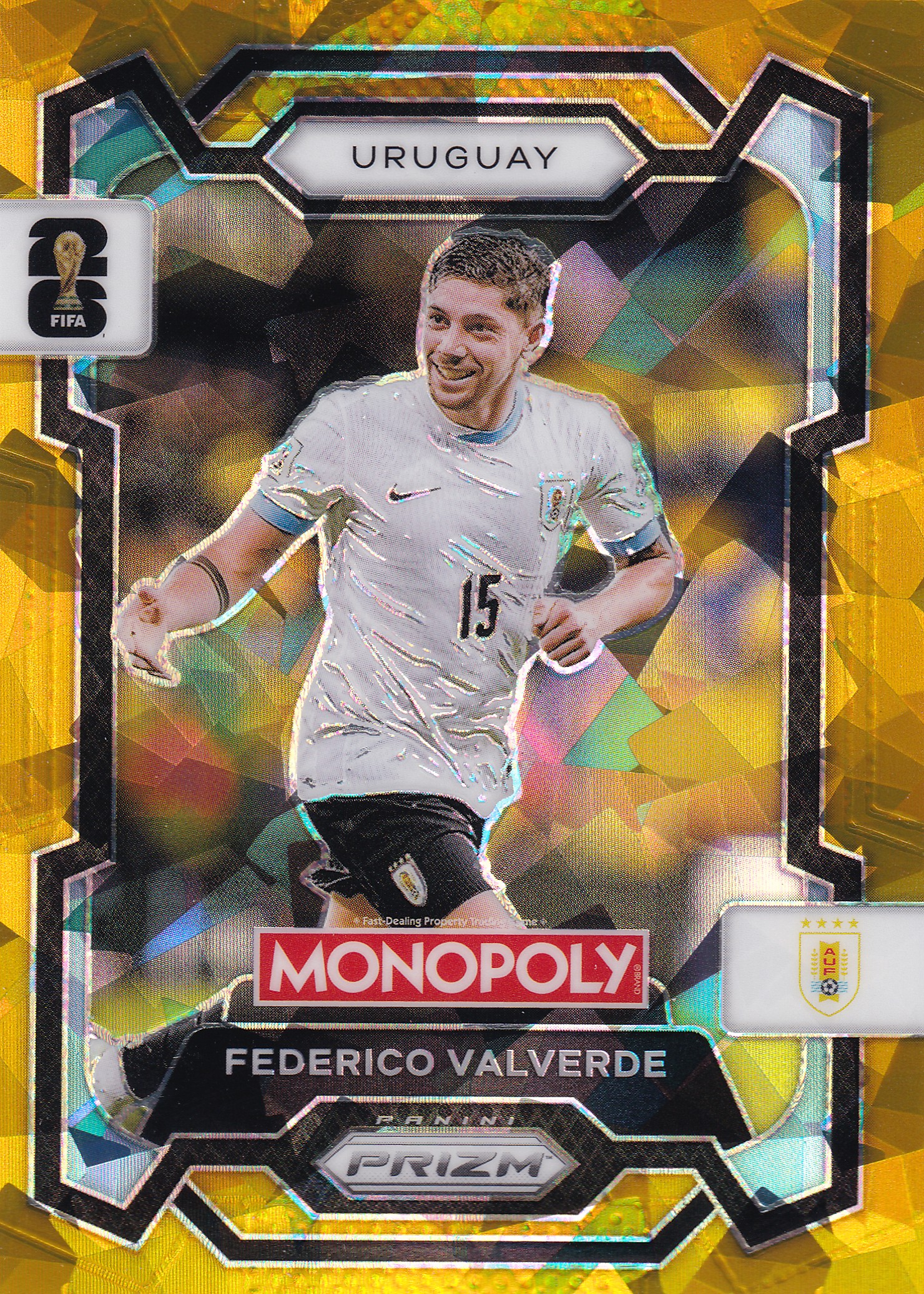 Federico Valverde Gold Cracked Ice Prizm