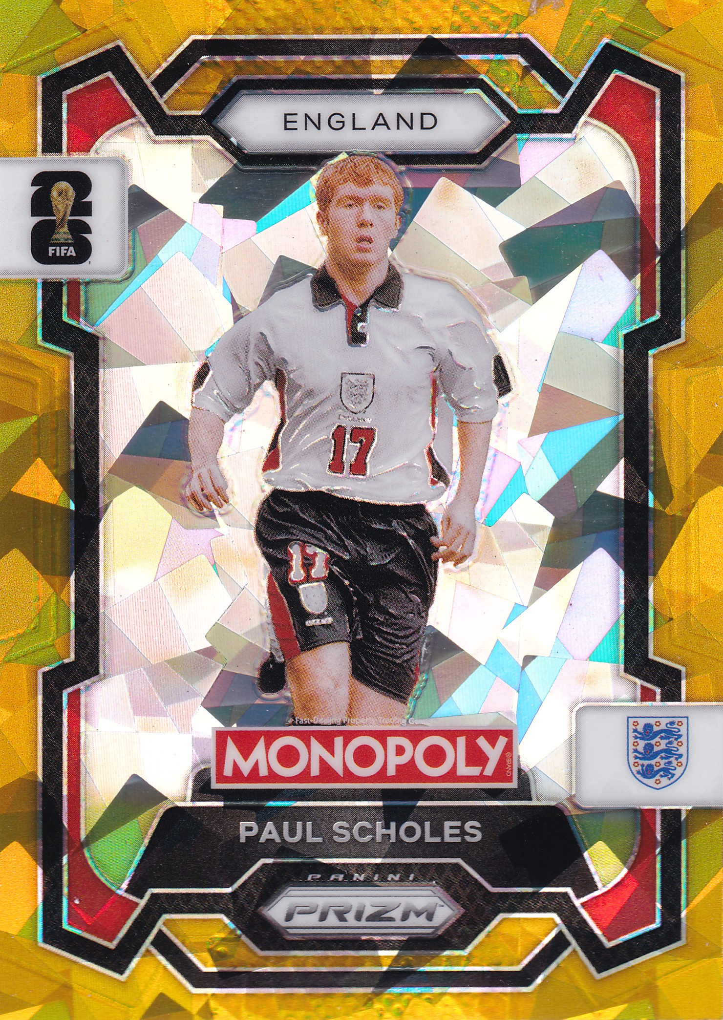 Paul Scholes Gold Cracked Ice Prizm