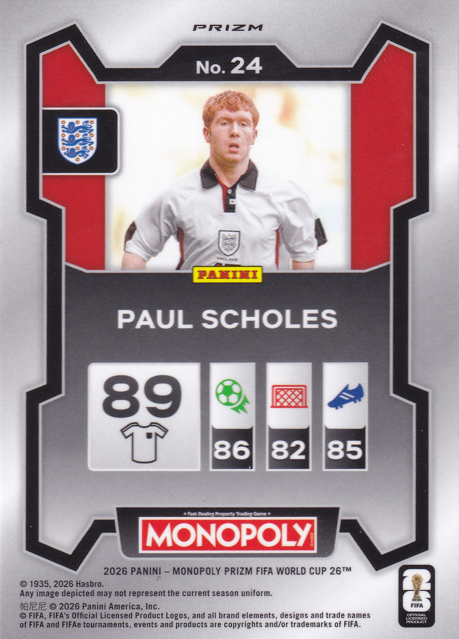 Paul Scholes Gold Cracked Ice Prizm