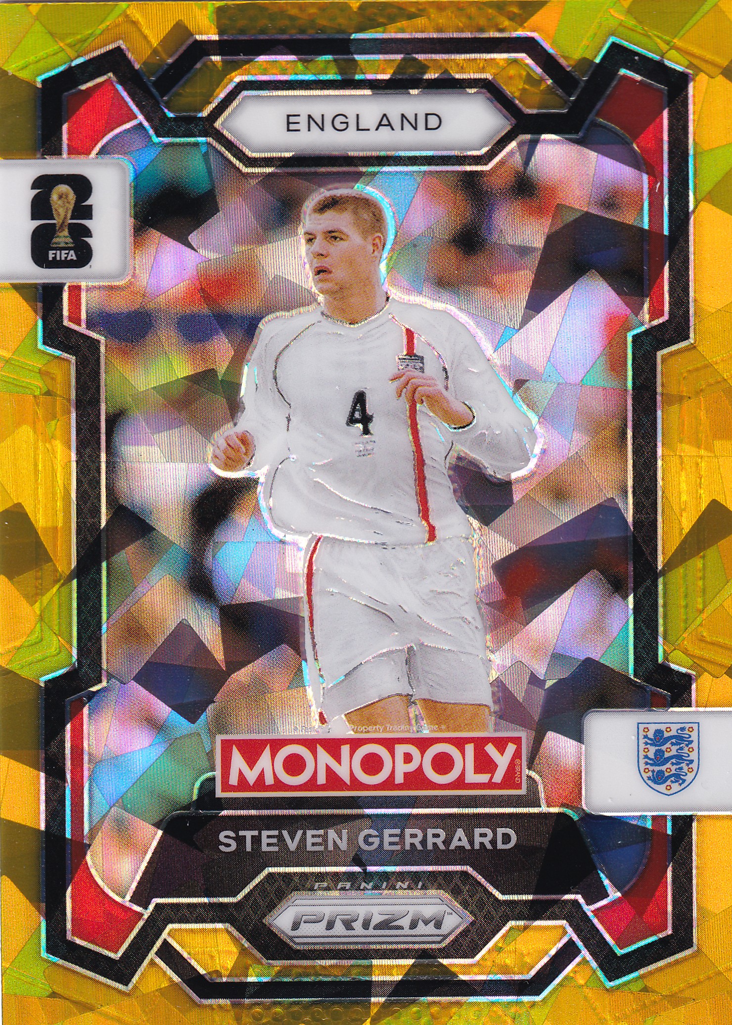 Steven Gerrard Gold Cracked Ice Prizm