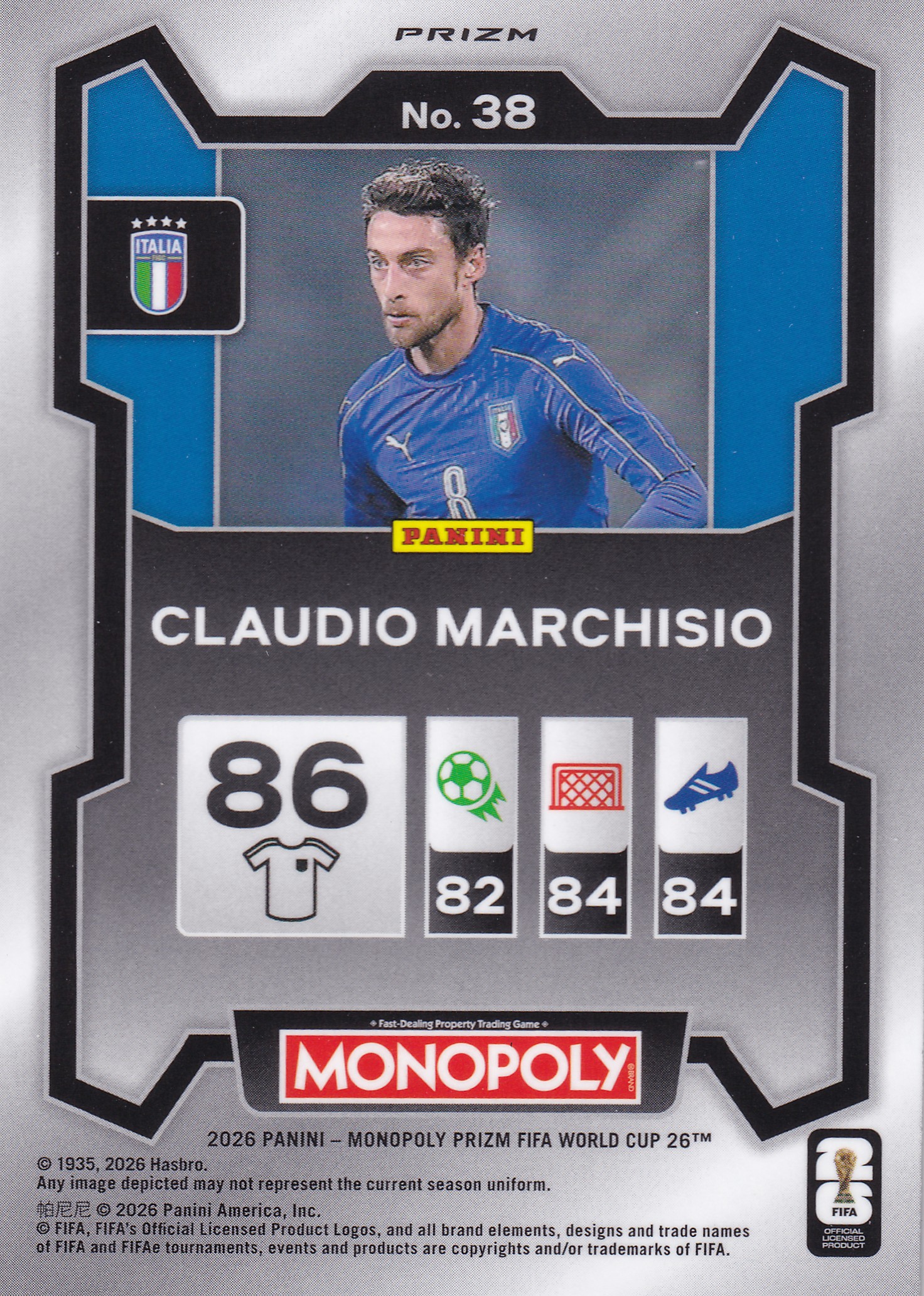 Claudio Marchisio Gold Cracked Ice Prizm