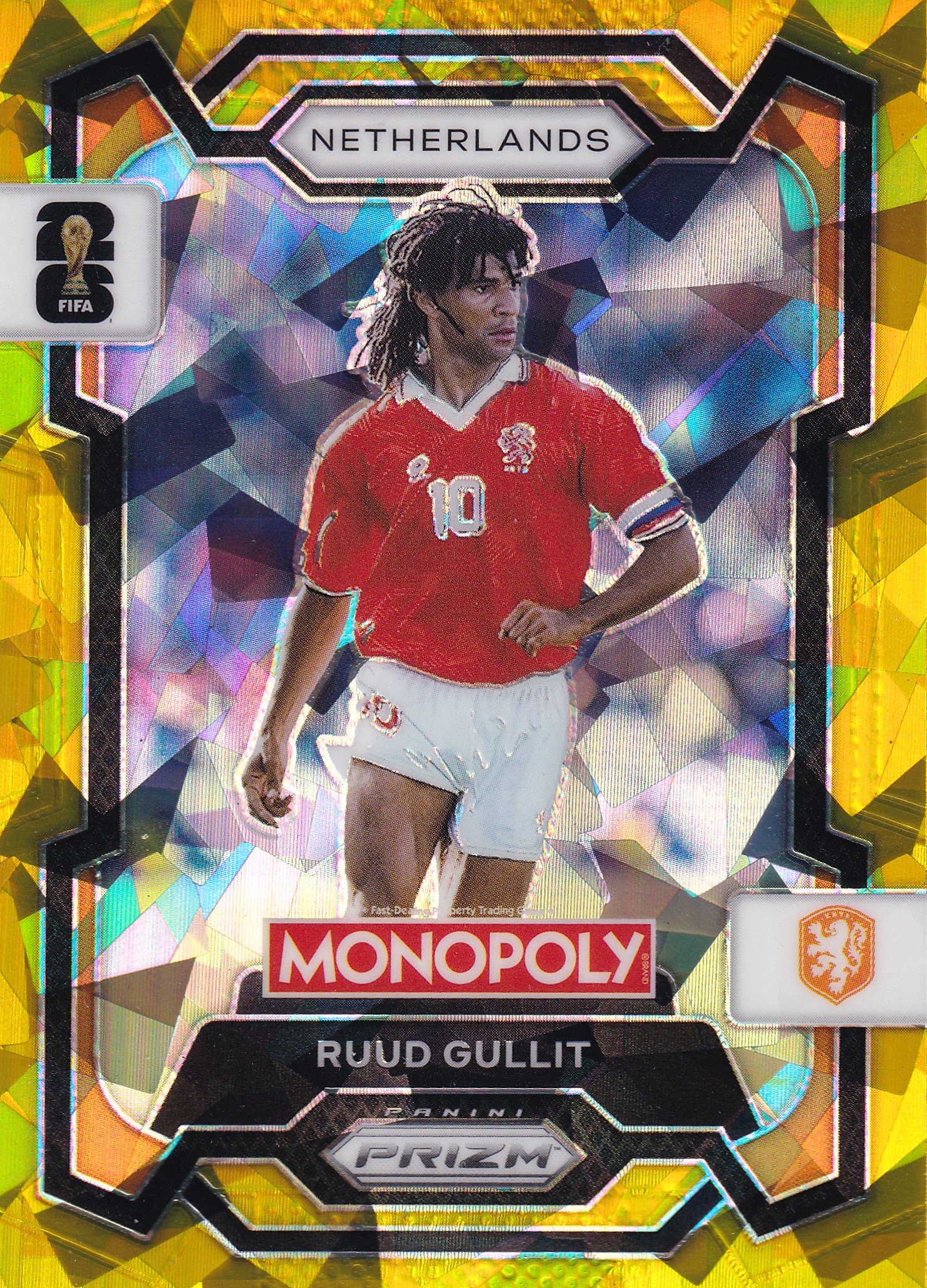 Ruud Gullit Gold Cracked Ice Prizm
