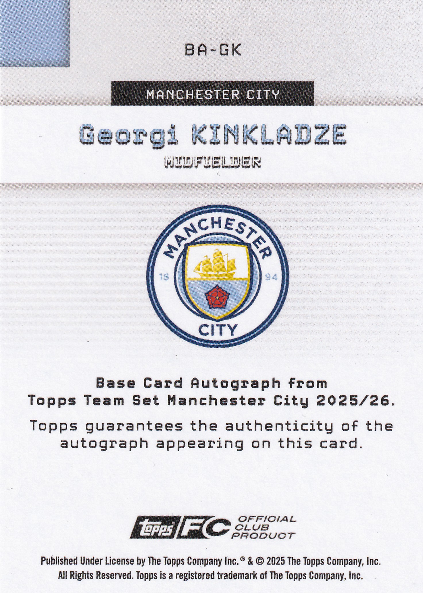 Georgi Kinkladze Auto 2/5
