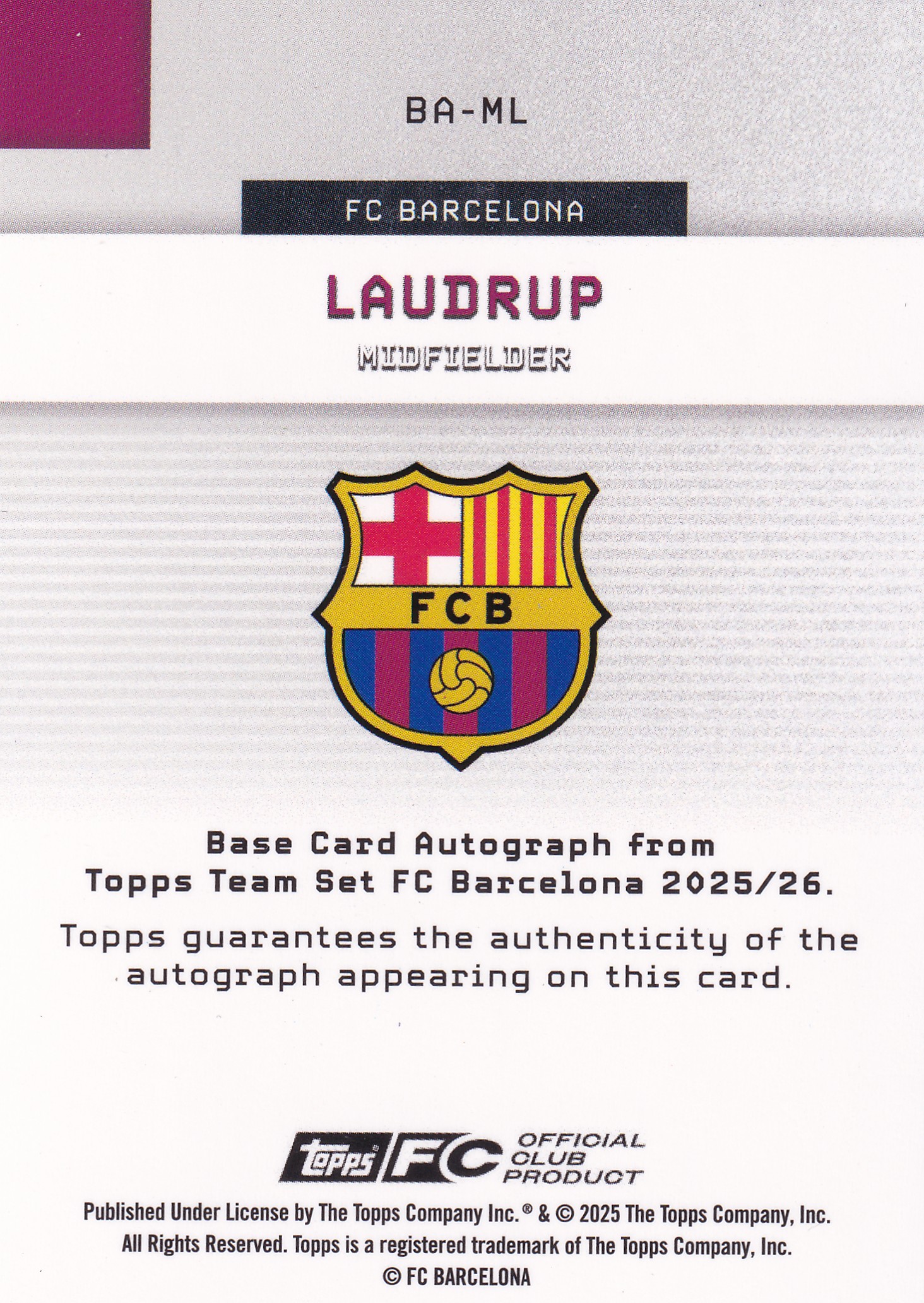 Michael Laudrup Auto /25