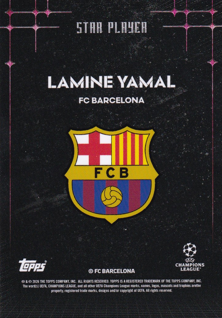 Lamine Yamal Star Player Insert