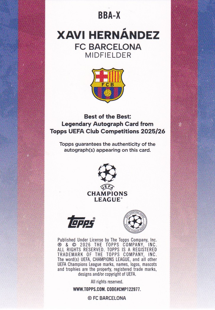 Xavi Best Of The Best Auto